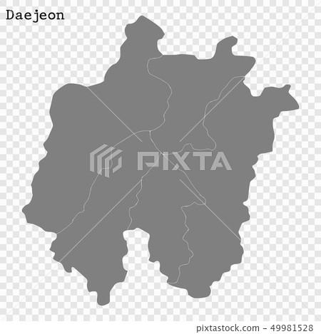 High Quality map province of South Korea 49981528