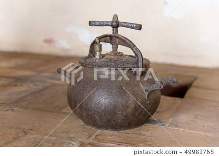 Old colonial kitchen with range Old colonial kitchen with range 49981768