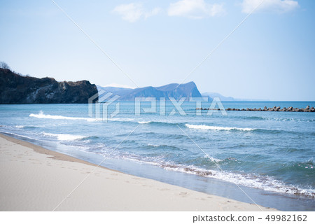 Calm coast Hokkaido Otaru orchid island coast 49982162
