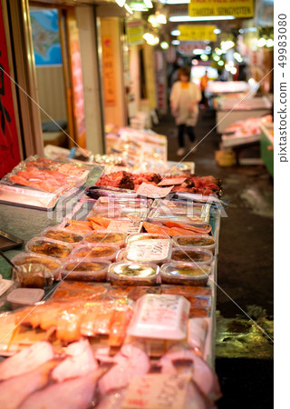 Fish Market Hokkaido Otaru Triangle Market Fish Market Hokkaido Otaru Triangle Market 49983080