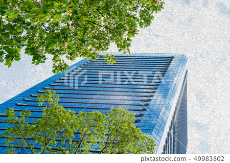 新綠色都市風景 49983802