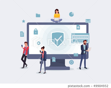 Privacy protection concept - Stock Illustration [49984932] - PIXTA