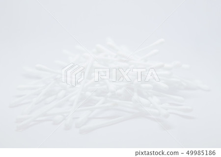Cotton sticks buds heap isolated on white background Cotton sticks buds heap isolated on white background 49985186
