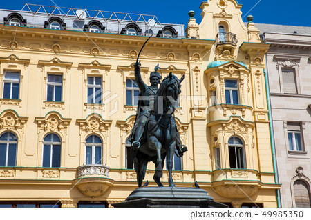 Statue of Ban Jelacic erected on1866 in Zagreb Statue of Ban Jelacic erected on1866 in Zagreb 49985350