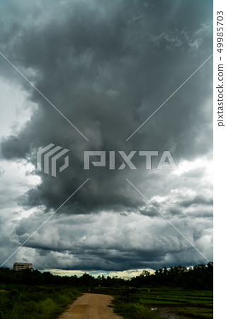 Storm clouds with the rain Storm clouds with the rain 49985703