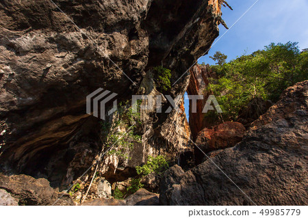 Famous Phranang cave at Raylay Railay Beach Krabi Famous Phranang cave at Raylay Railay Beach Krabi 49985779