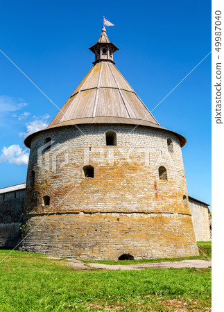 Historical Oreshek fortress is an ancient Russian Historical Oreshek fortress is an ancient Russian 49987040