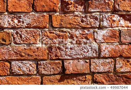 Brick wall as background texture 49987044