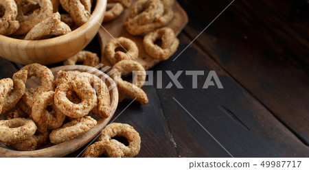 Taralli Traditional Italian snack from Puglia 49987717