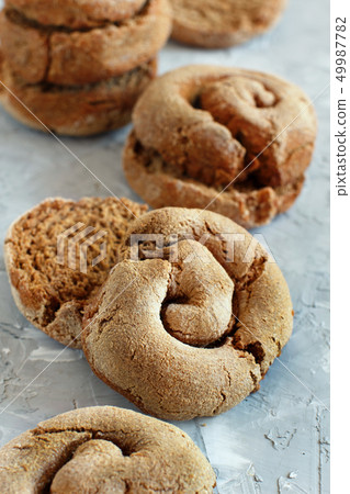 Frisella, typical south italian bread Frisella, typical south italian bread 49987782