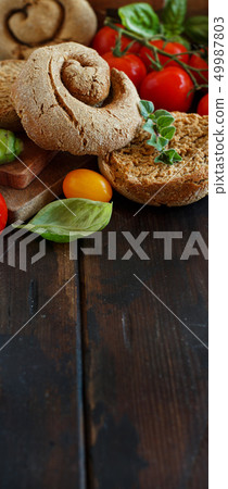 Frisella, typical south italian bread 49987803