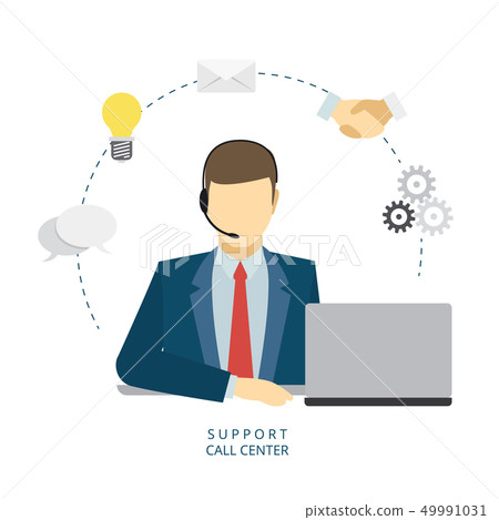 Support operator icon - Stock Illustration [49991031] - PIXTA