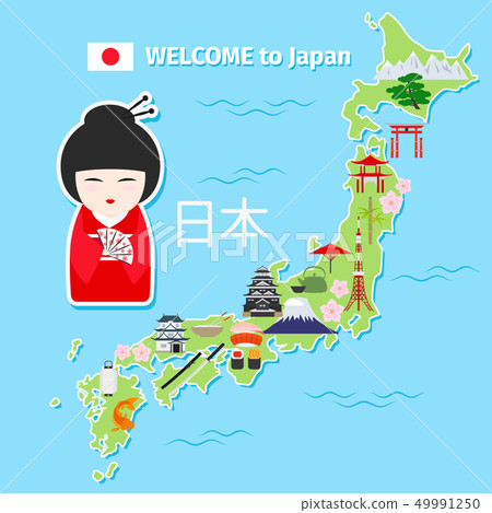 Japan travel map 49991250
