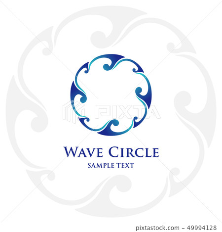 Design for wave circle logos and frames etc 49994128