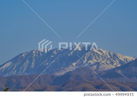 View of Daisen and Mt. Kuriga from Tottori Prefecture from the southeast side 49994935