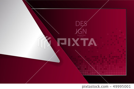 Abstract geometric red textural design with large white corner Abstract geometric red textural design with large white corner 49995001