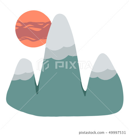 Sun and mountain 49997531