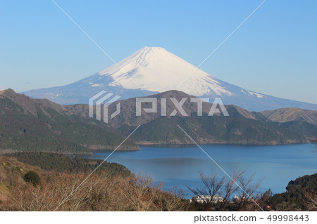 蘆之湖和富士山[神奈川縣足柄郡] 49998443