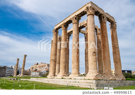 Ruins of ancient Temple of Olympian Zeus, Athens Ruins of ancient Temple of Olympian Zeus, Athens 49999615