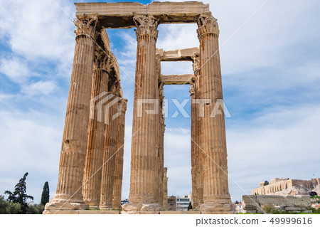 Ruins of ancient Temple of Olympian Zeus, Athens Ruins of ancient Temple of Olympian Zeus, Athens 49999616