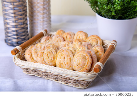 Cottage cheese homemade cookie in sugar topping 50000223