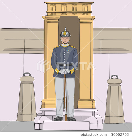 Stockholm. Royal Guardsman. Vector. Stockholm. Royal Guardsman. Vector. 50002703