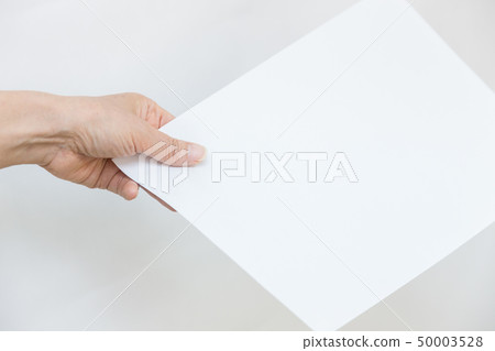 Paper and hand Paper and hand 50003528