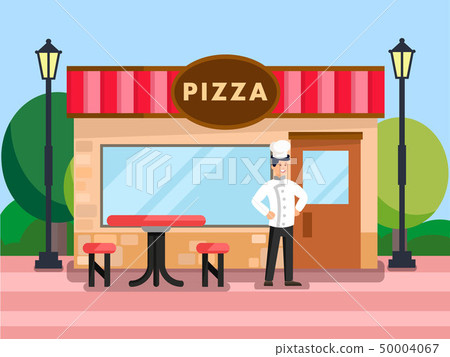 Family Bakery Building Flat Vector Illustration Family Bakery Building Flat Vector Illustration 50004067