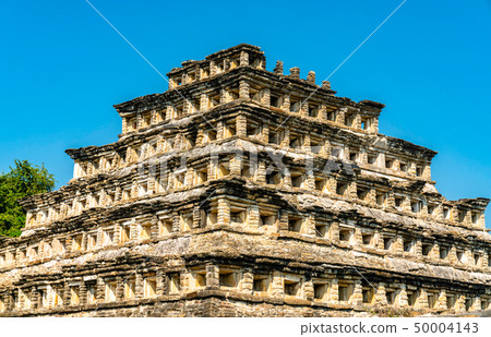 Pyramid of the Niches at El Tajin, a pre-Columbian archeological site in southern Mexico 50004143