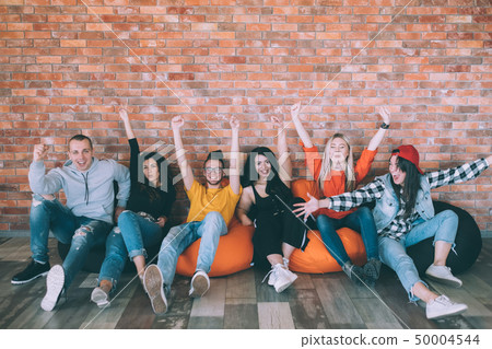 yes excited millennials hands up support approval 50004544