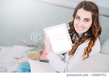 smm woman freelance tablet business technology 50004752