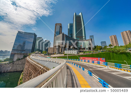 Financial district architecture in Chongqing Financial district architecture in Chongqing 50005489