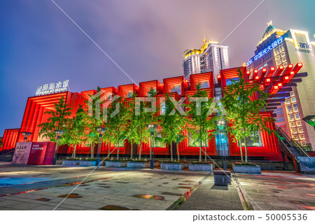 Night view of the Chongqing Arts Center Night view of the Chongqing Arts Center 50005536