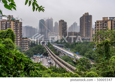 View of Chongqing city buildings and overground View of Chongqing city buildings and overground 50005547