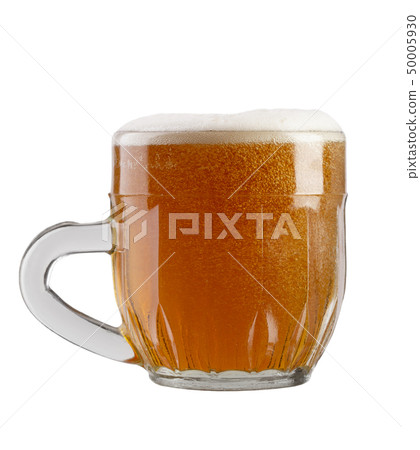 glass of beer on a white background glass of beer on a white background 50005930