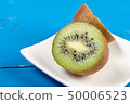 Kiwi Fruit On The Cutting Wooden Board 50006523
