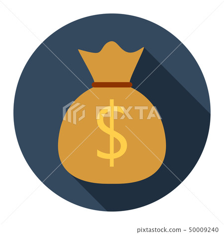 Money bag flat icon 50009240