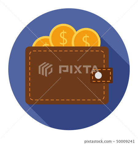 Wallet flat icon 50009241