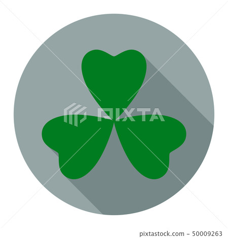 Clover flat icon Clover flat icon 50009263