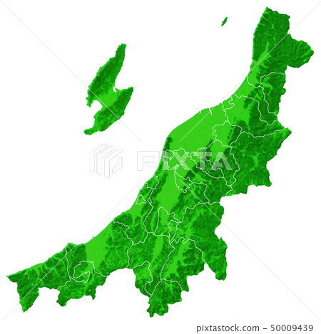 Niigata Prefecture Map and Municipal Boundaries 50009439