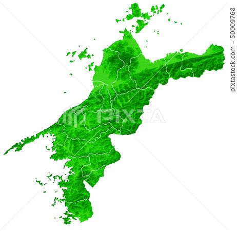 Ehime Prefecture Map and Municipal Boundaries Ehime Prefecture Map and Municipal Boundaries 50009768