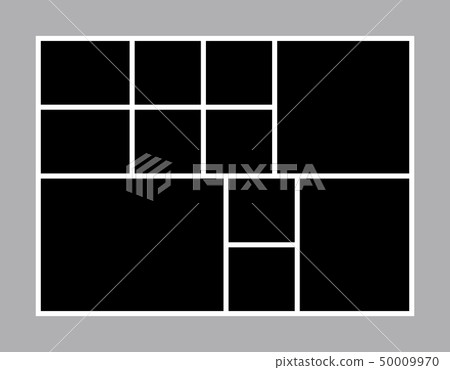 Black mood board template 50009970