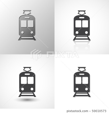 Set of train icons 50010573