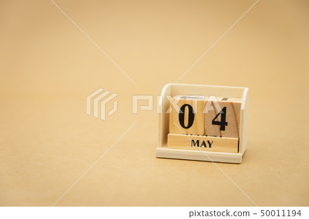 May 4 wooden calendar on vintage wood abstract May 4 wooden calendar on vintage wood abstract 50011194