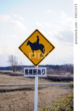 路標馬橫穿注意 50013373
