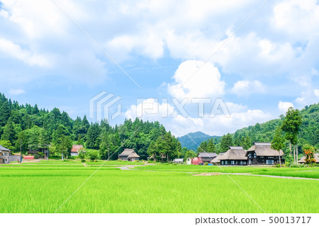 Rural landscape in summer (Ashinoshima ring village) Rural landscape in summer (Ashinoshima ring village) 50013717