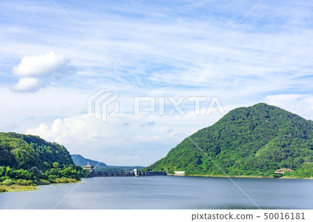 Miyagi's small dam lake 50016181