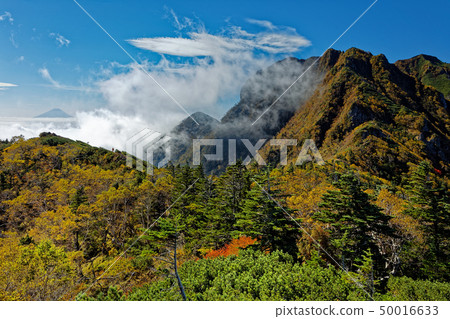 從Yatsugatake Mountain Peak和Killet附近可以看到貢多克和富士山 從Yatsugatake Mountain Peak和Killet附近可以看到貢多克和富士山 50016633
