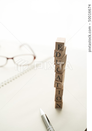 word, notebook, eye glass 50016674