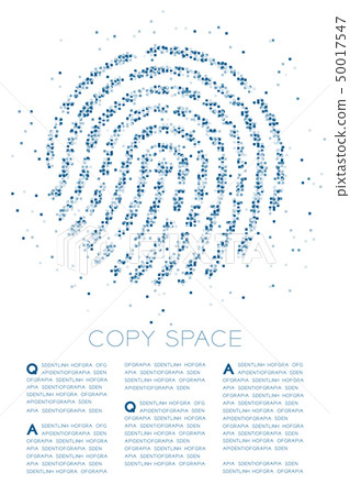 Fingerprint shape Particle Geometric Square box 50017547